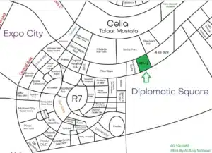 كمبوند فورتي سكوير العاصمة الإدارية الجديدة 4orty SQ New Capital 2 Forty Square Location