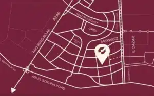 موقع كمبوند جوار التجمع السادس