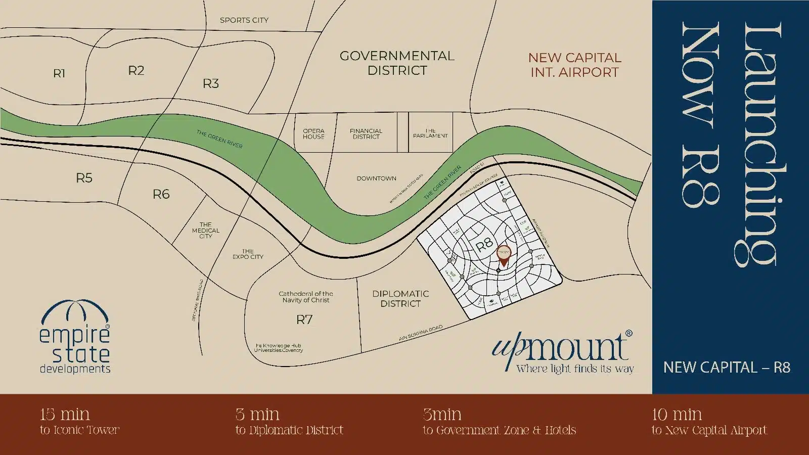 UPMOUNT R8 New Capital كمبوند اب ماونت العاصمة الادارية