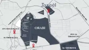 Jazeel Residence Obour City Location