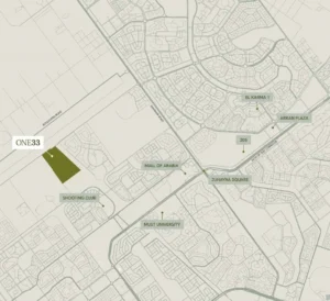 One 33 Sheikh Zayed كمبوند وان 33 الشيخ زايد 2 One 33 Sheikh Zayed Master Plan Location