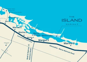 The Island Marina 5 North Coast قرية ذا ايلاند مارينا 5 2 The Island Marina 5 North Coast location