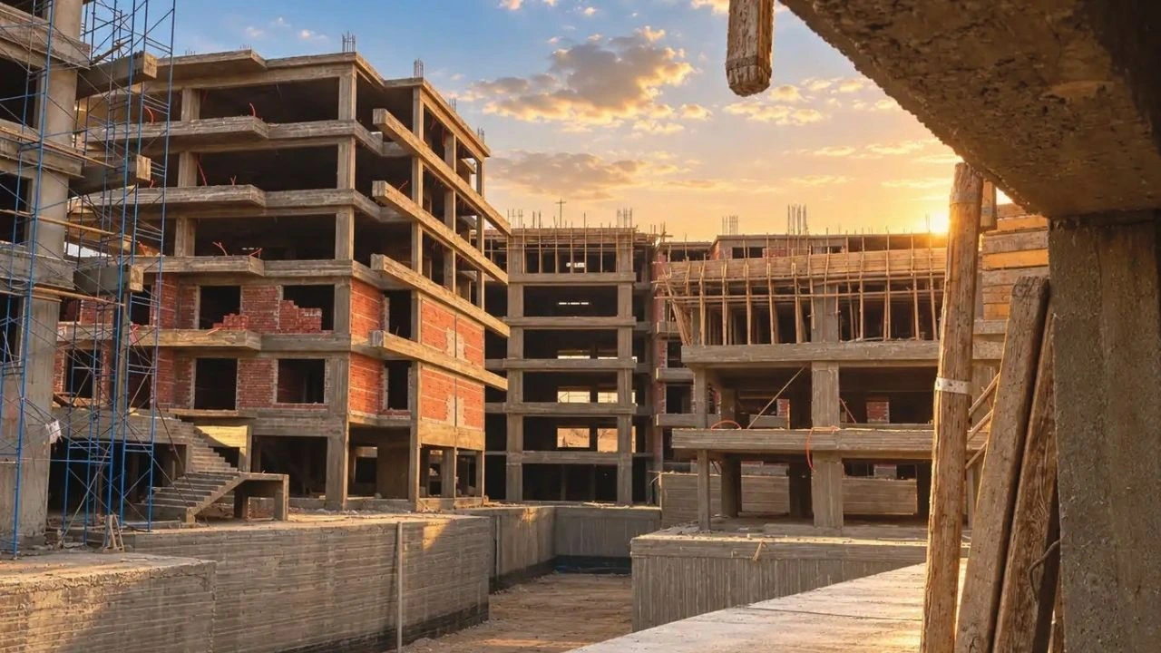 كمبوند يو نوراي التجمع الخامس U-Nurai New Cairo 14 الهيكل الخرساني لعمارات كمبوند يو نوراي التجمع الخامس